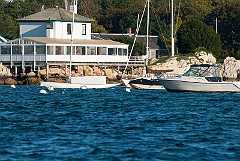 Ida Lewis Lighthouse in Newport Harbor